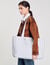 Bolso cabás de lona a rayas