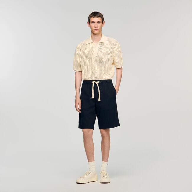 Pantalón de algodón cintura elástica