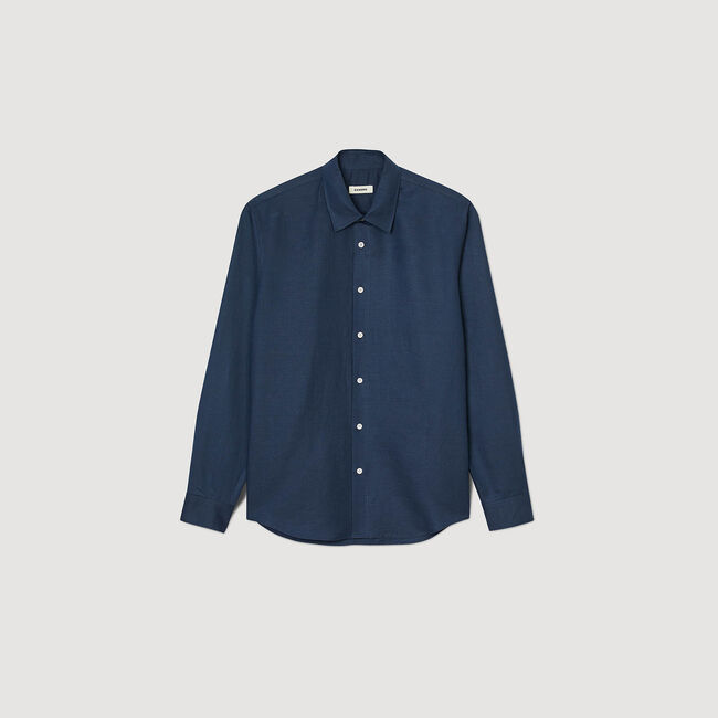 Camisa de algodón y lino 