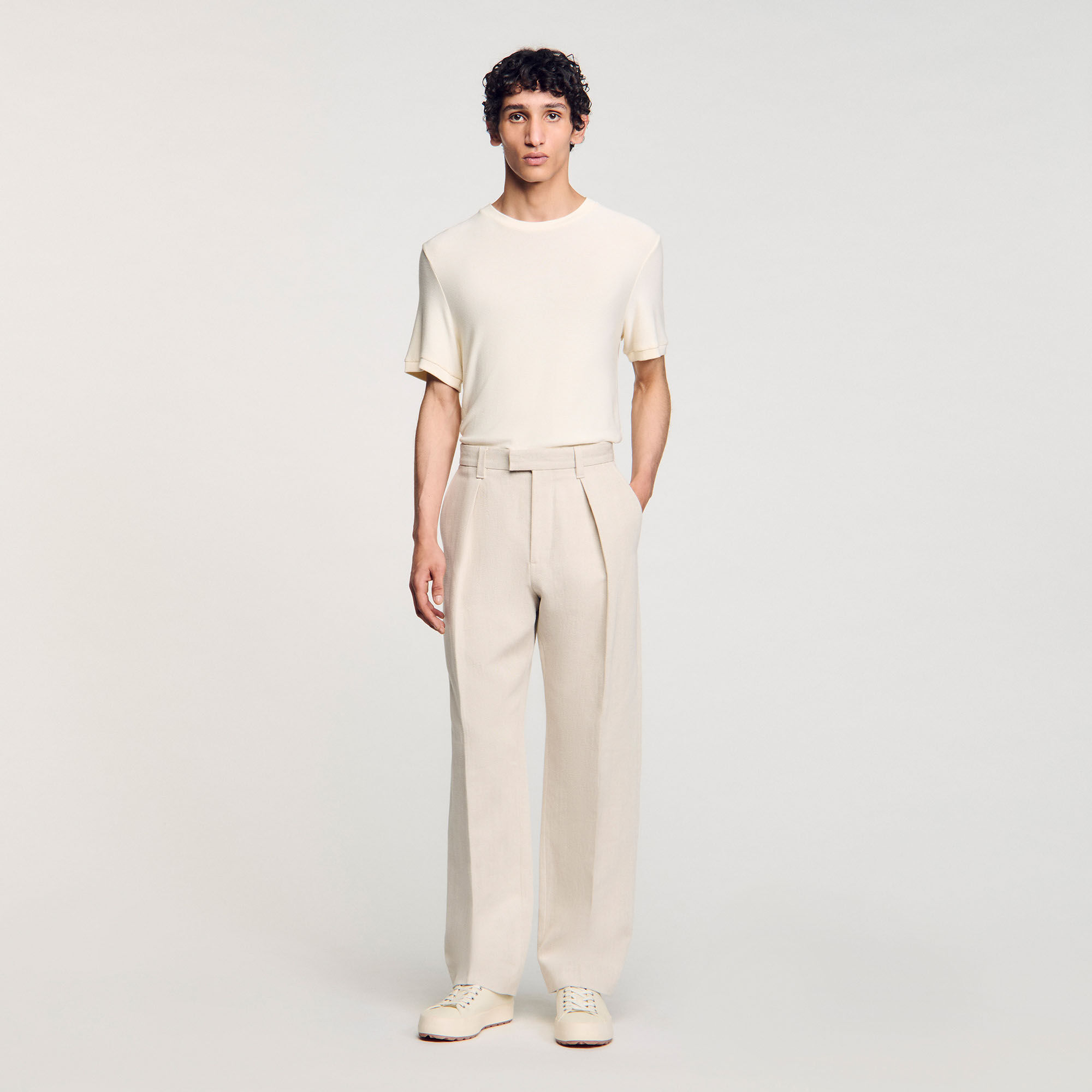 Pantalón ancho de pinzas