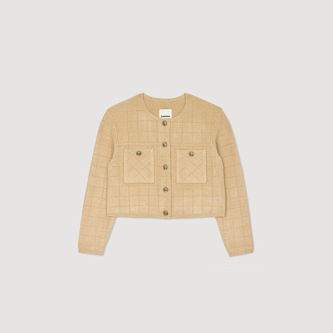 Chaqueta corta de punto