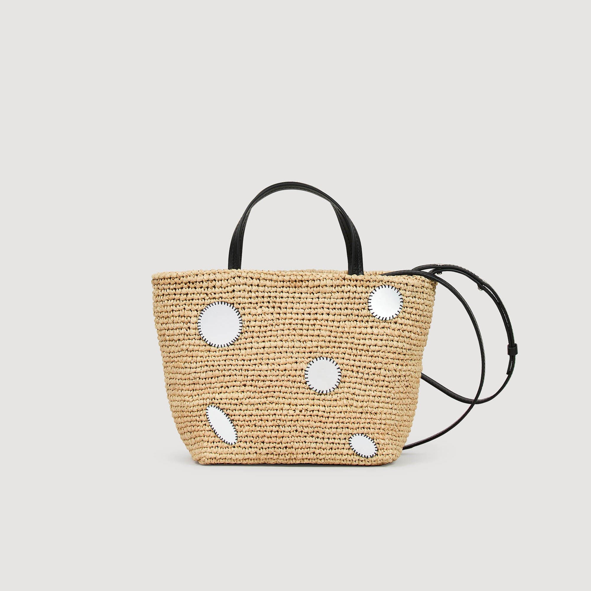 Bolsa cesta de rafia