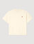 Camiseta con logotipo de cuero