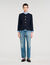 Chaqueta con cuello redondo