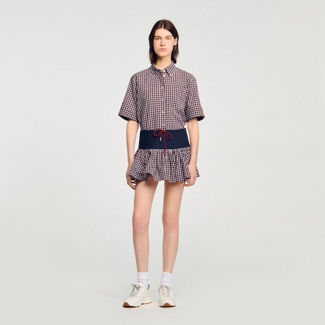 Falda pantalón de cuadros