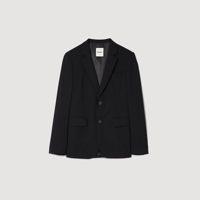 Chaqueta de traje de lana virgen