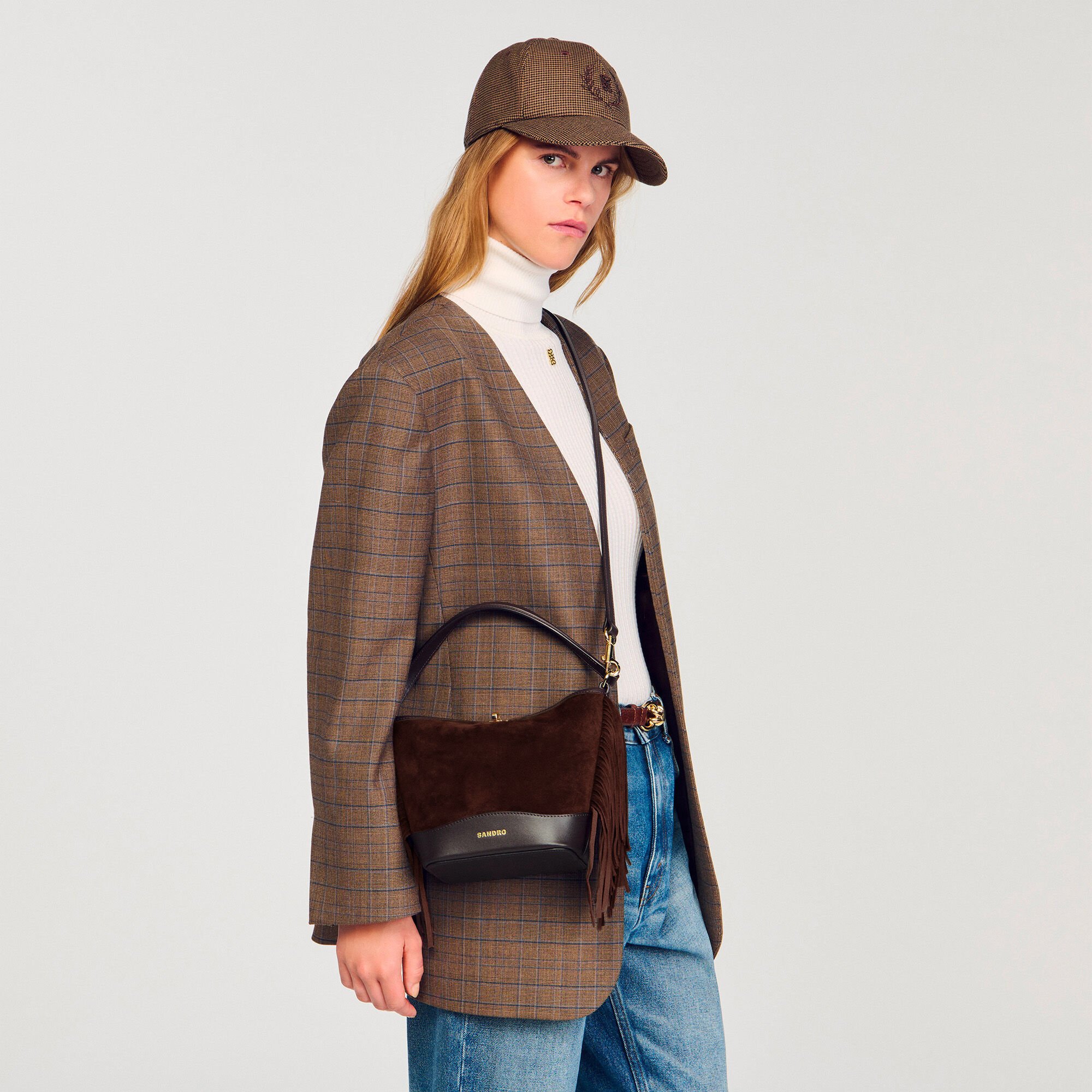 Bolso de ante TANGOSO con flecos