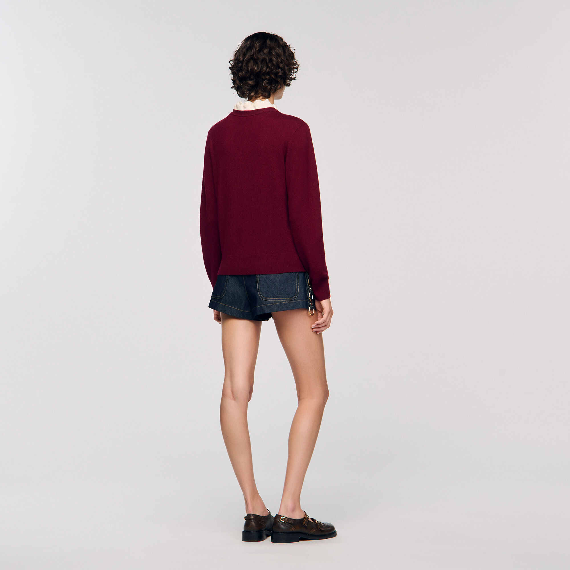 Jersey con cuello con volante
