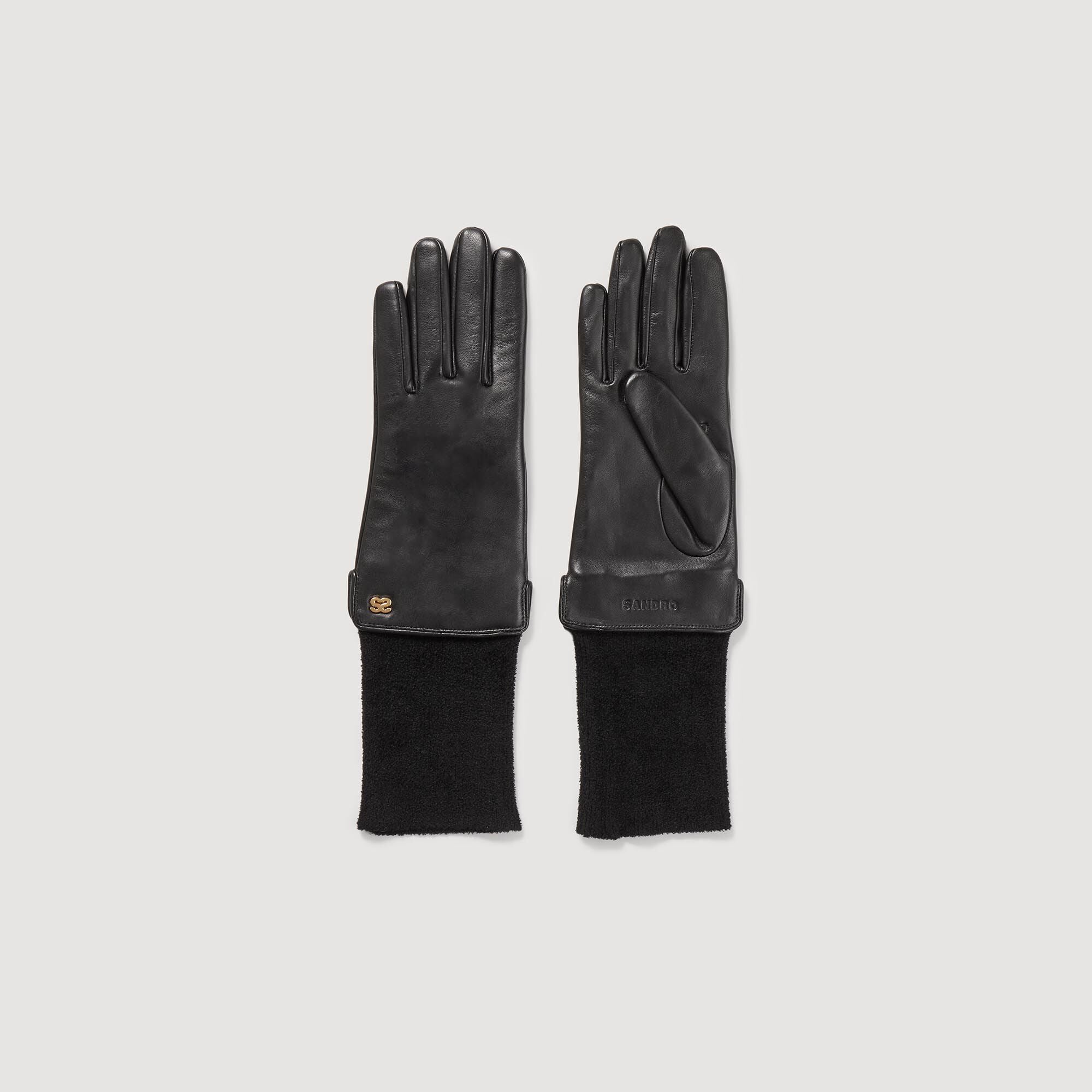 Guantes de dos materiales - Mujer | Sandro