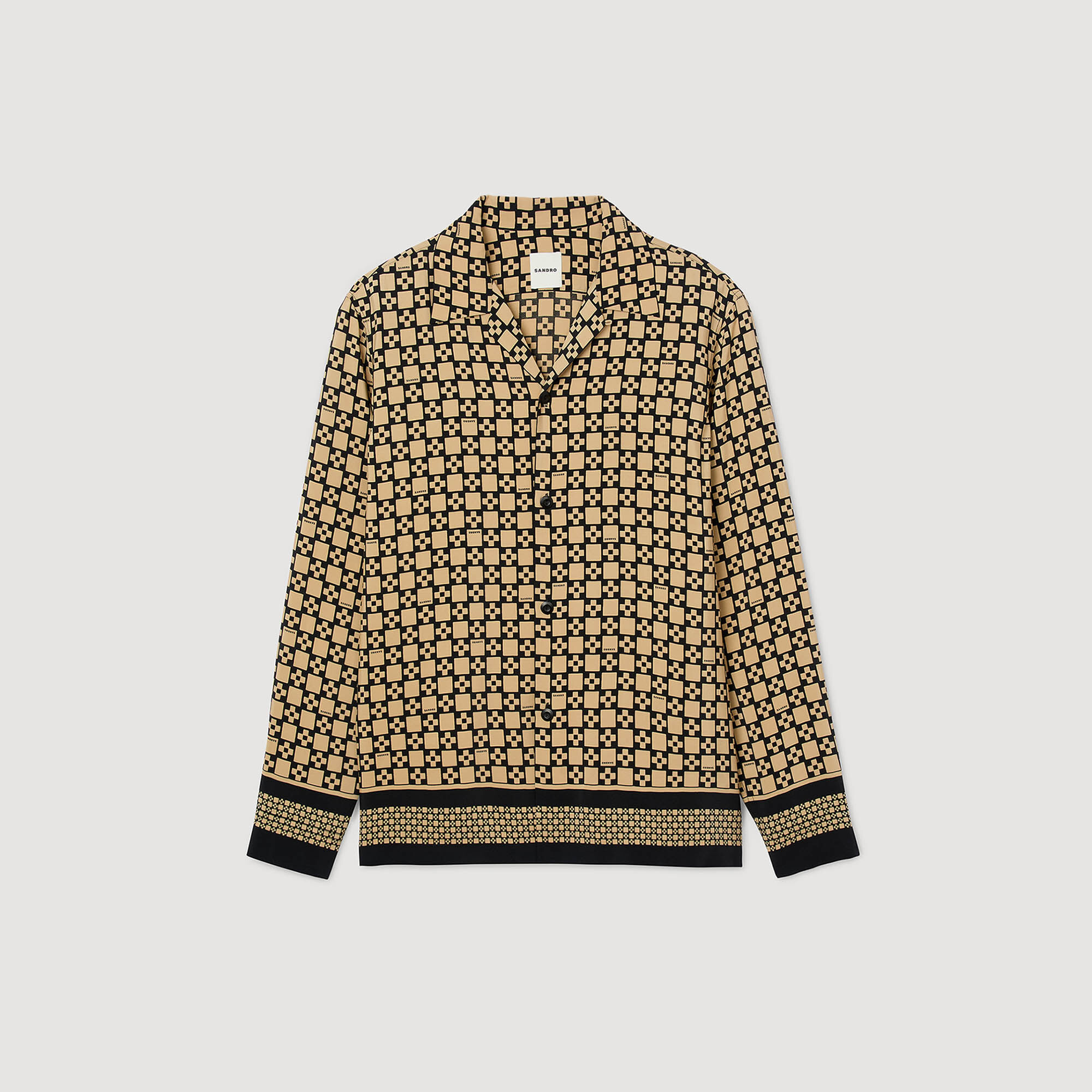 Camisa fluida estampada