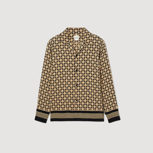 Camisa fluida estampada