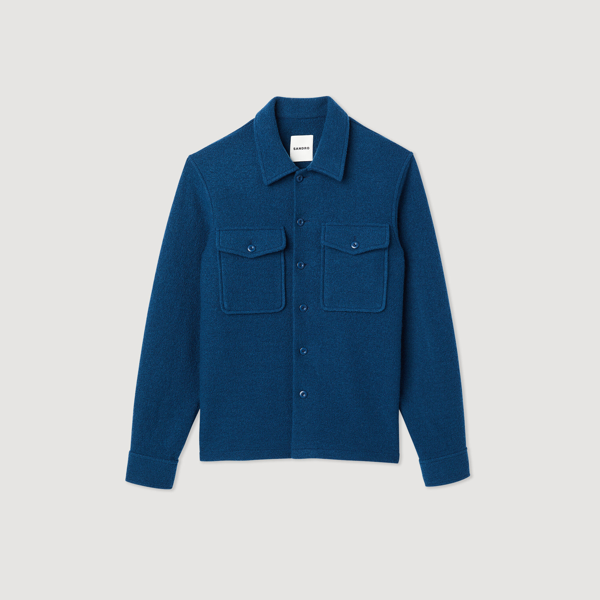 Sobrecamisa de lana afieltrada