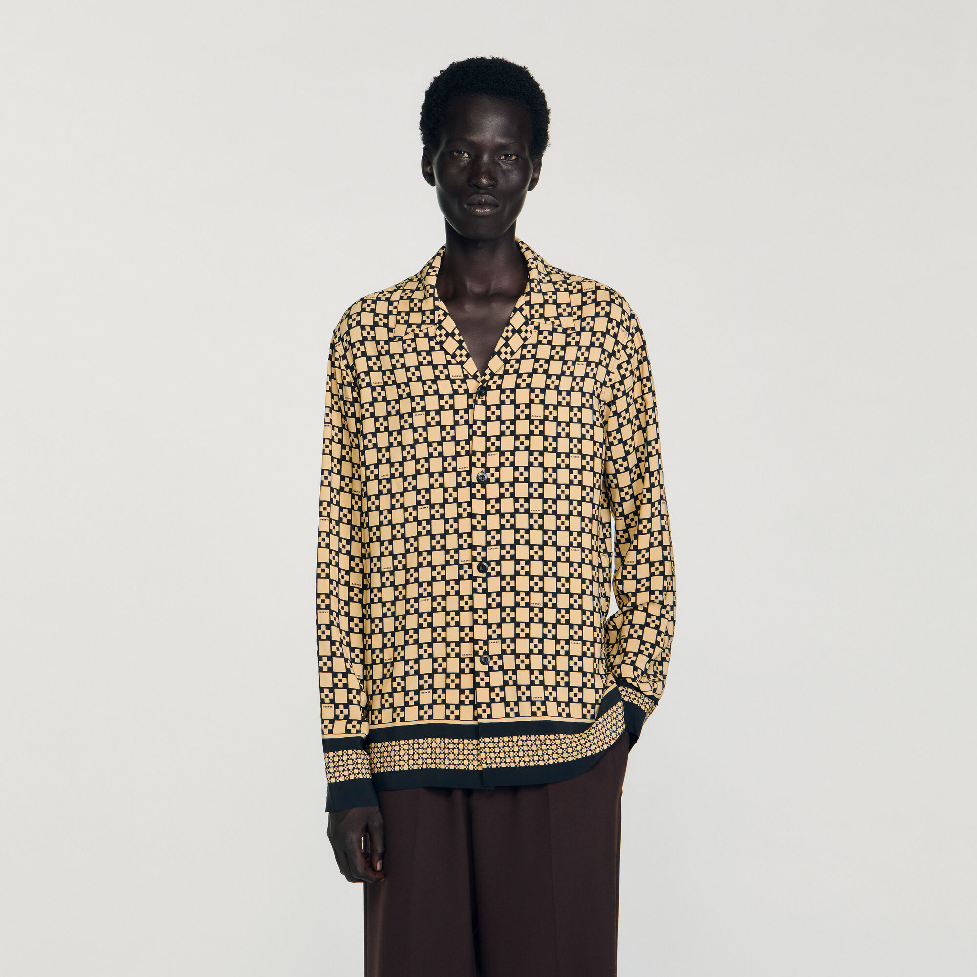 Camisa fluida estampada