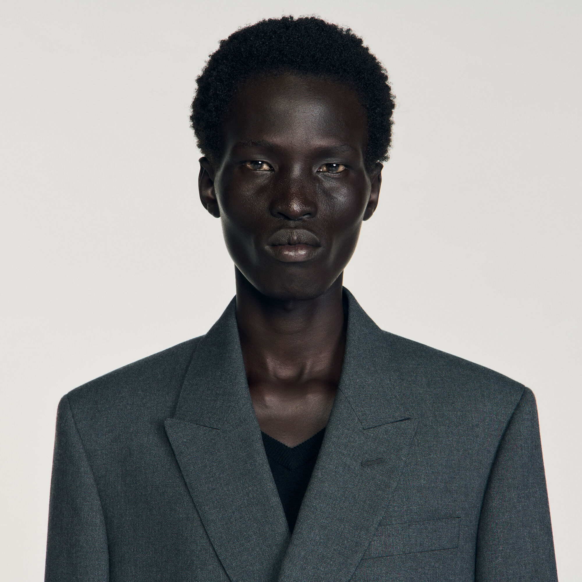 Chaqueta de traje cruzada
