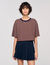 Camiseta a rayas y strass