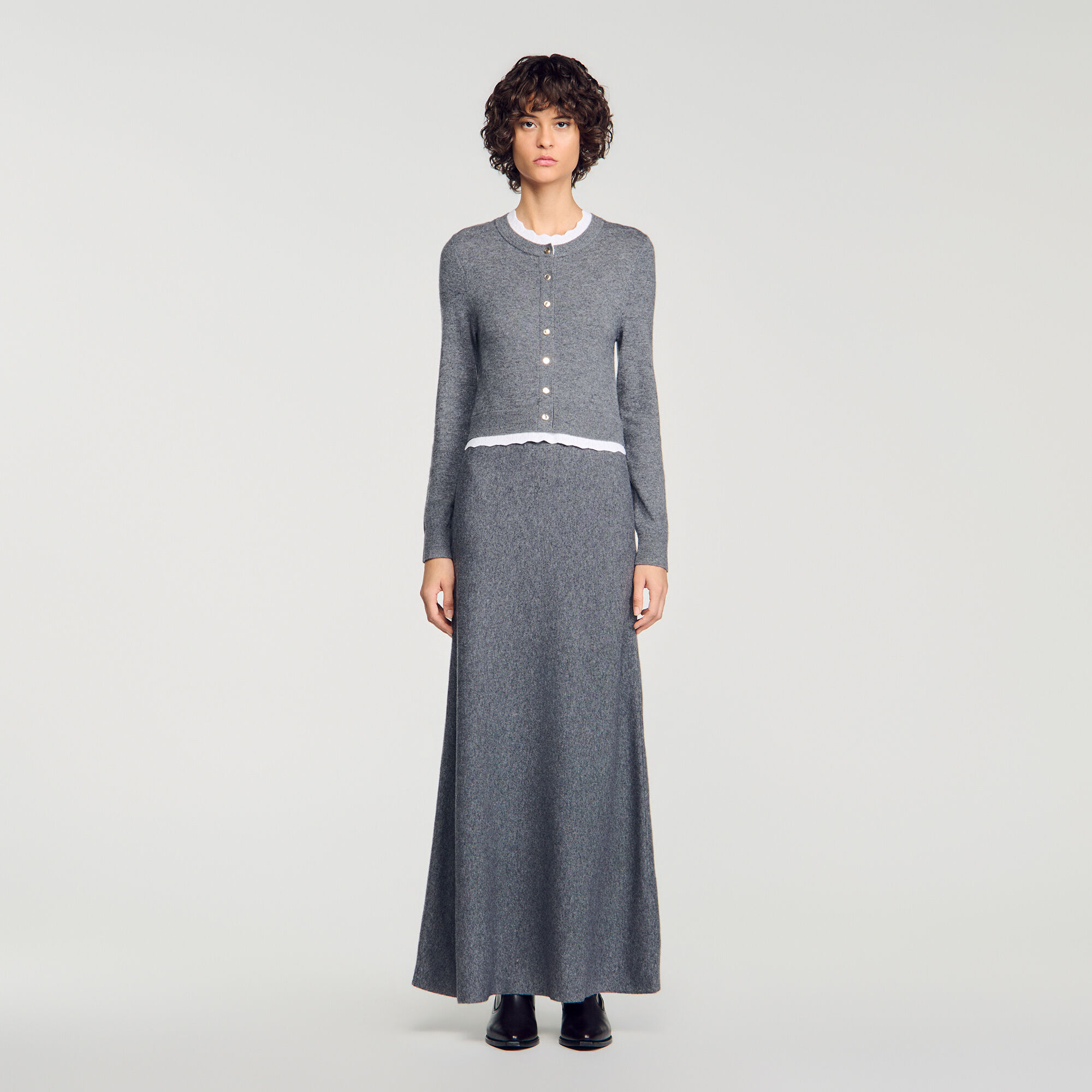 Vestido largo 2 en 1 - Mujer | Sandro