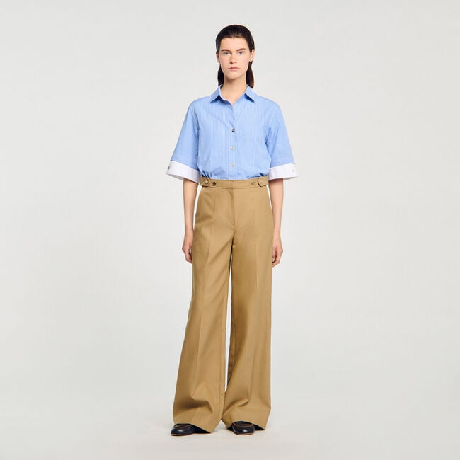 Pantalón de traje de algodón