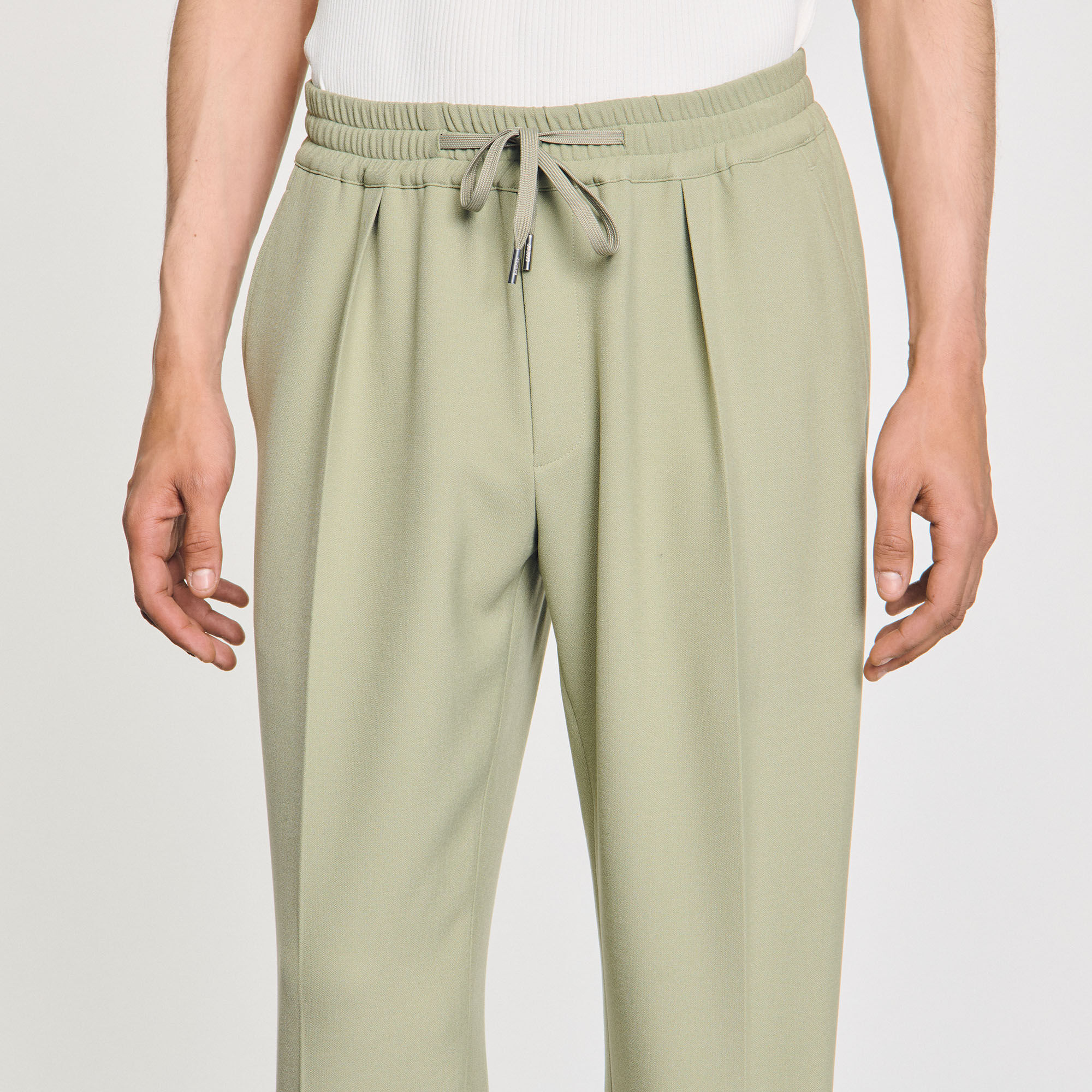 Pantalón recto elástico