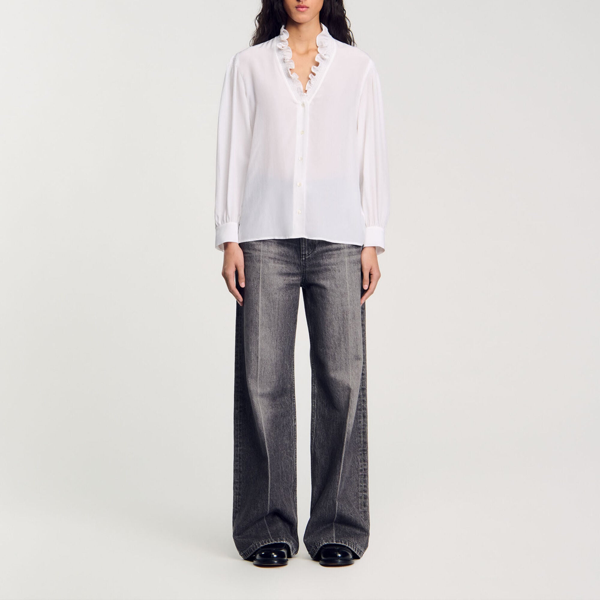 Camisa fluida de seda - Mujer | Sandro