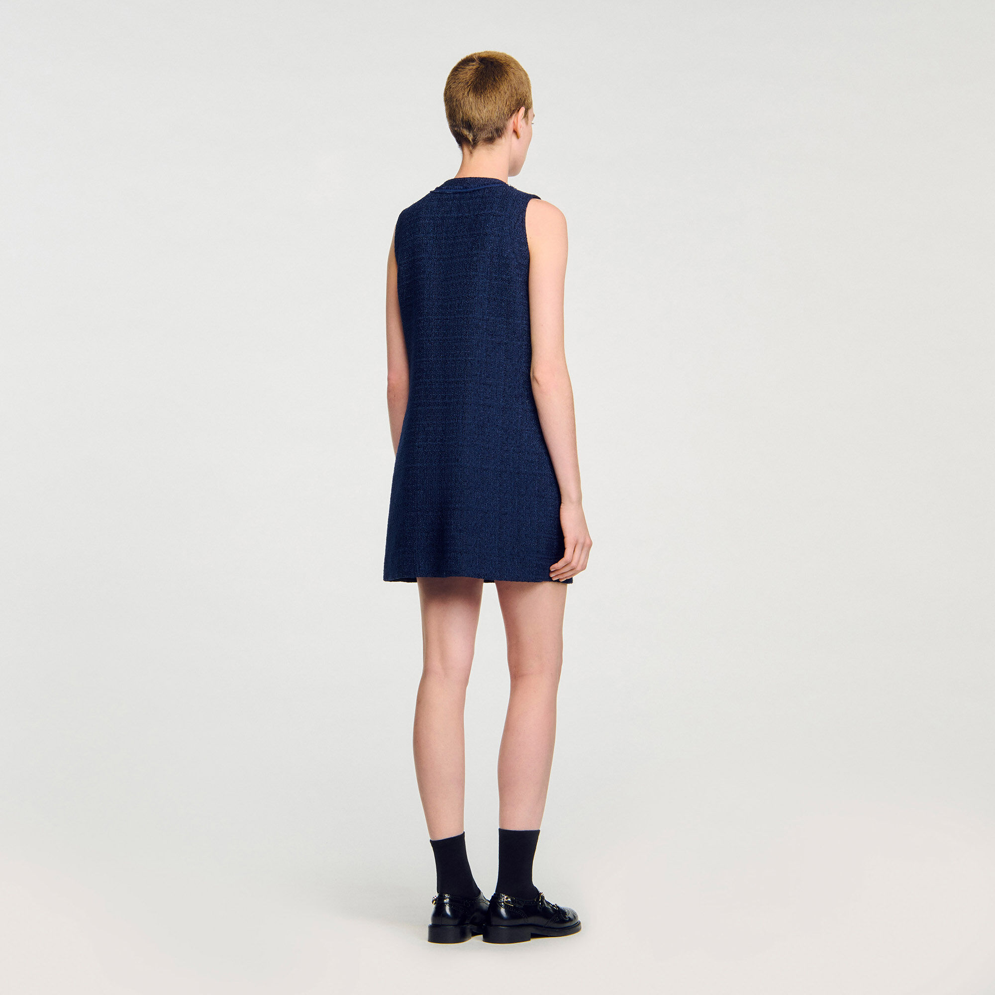 Vestido corto de tweed