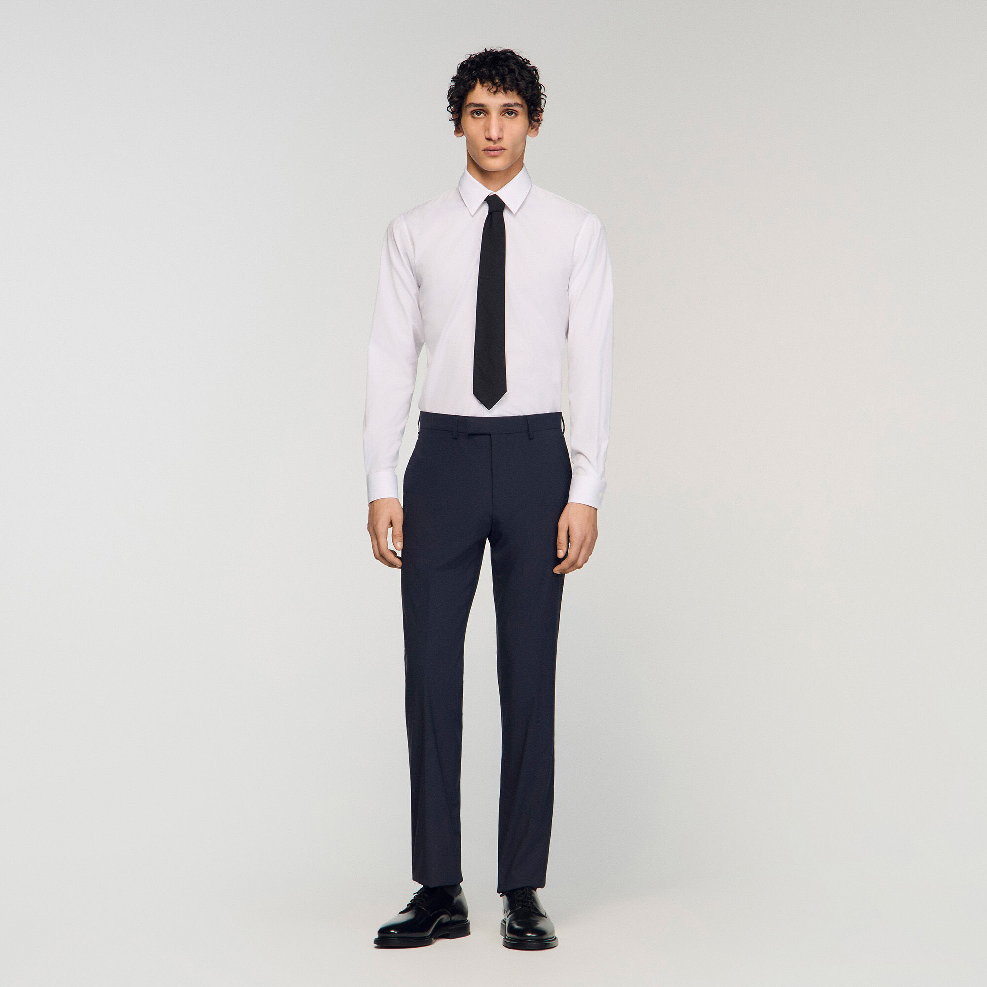 Pantal&oacute;n de traje en lana