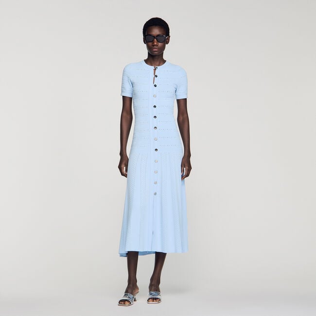 Vestido largo de punto