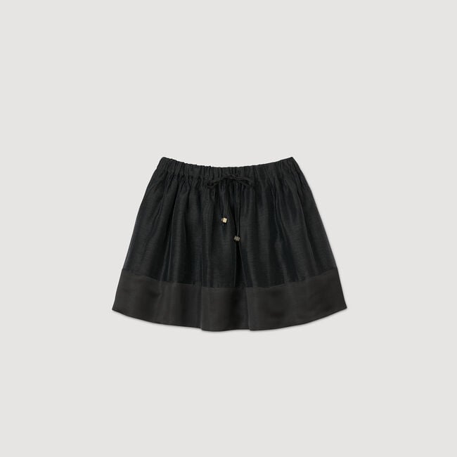 Falda corta bimaterial