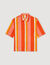 Camisa fluida de manga corta de rayas