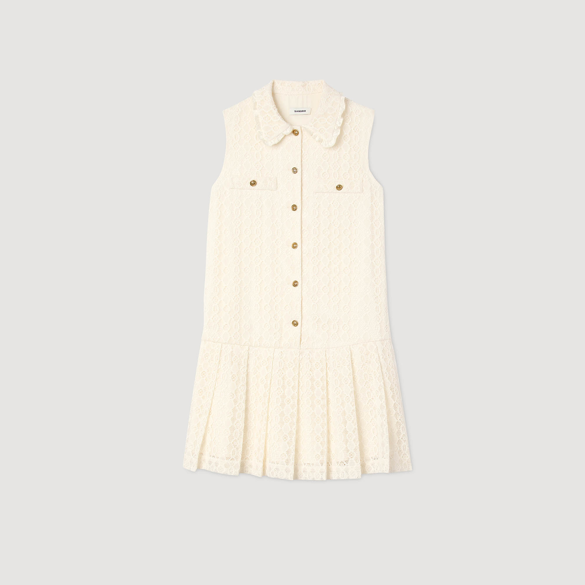 Vestido corto de encaje