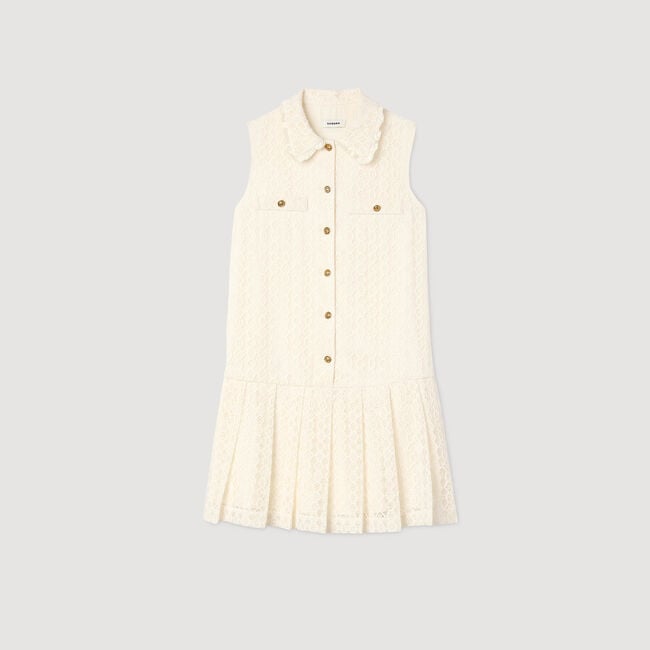 Vestido corto de encaje