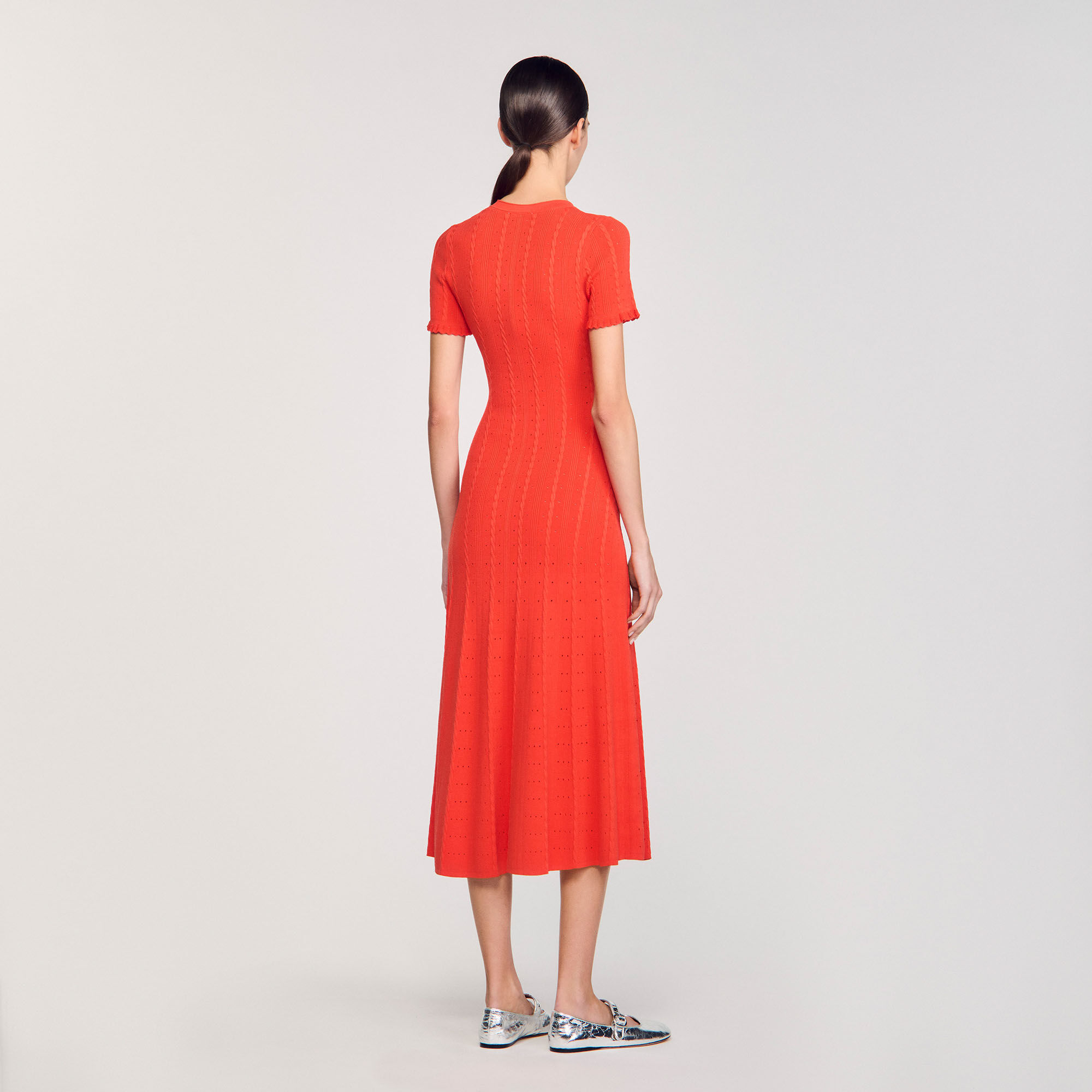 Vestido largo de punto