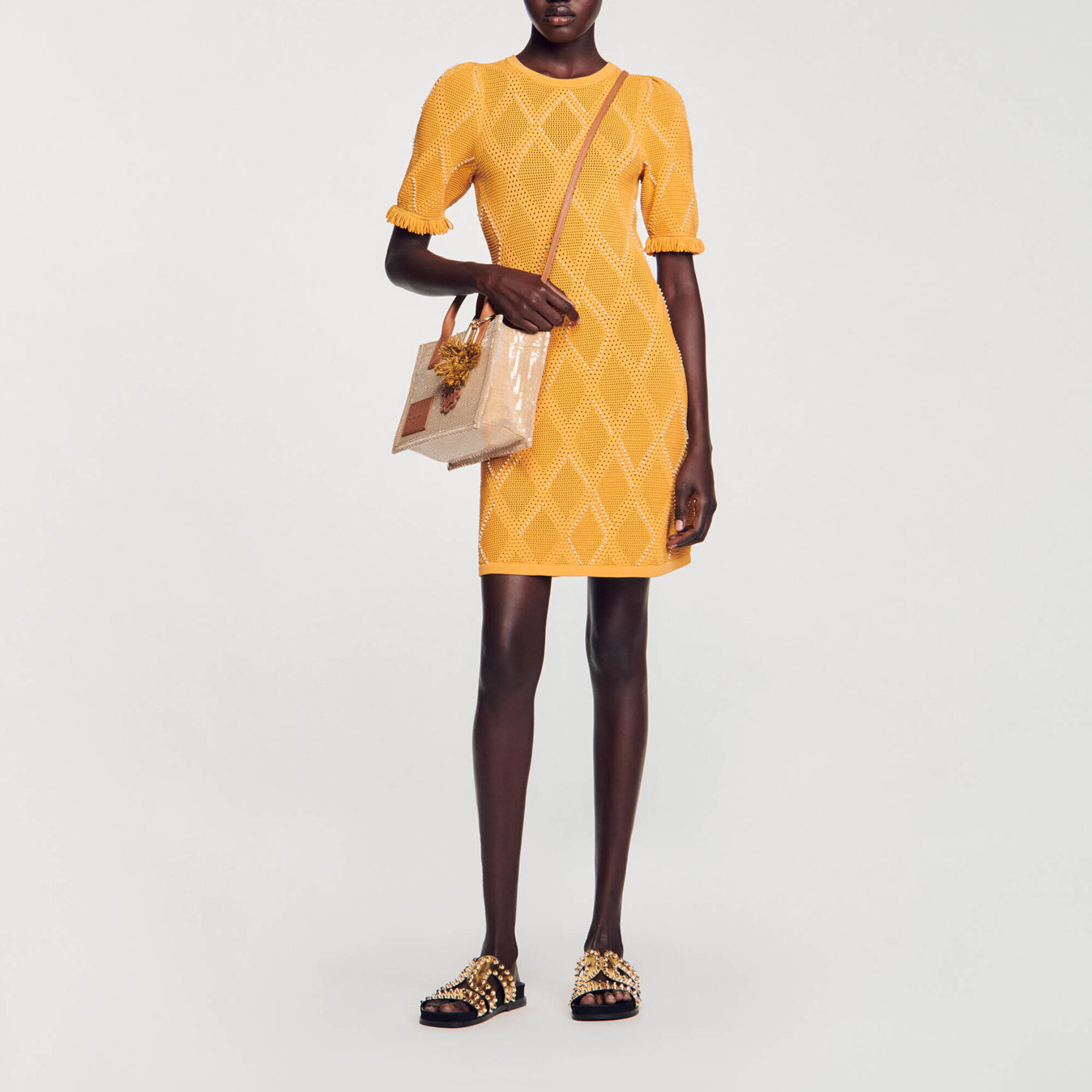 Vestido corto de punto