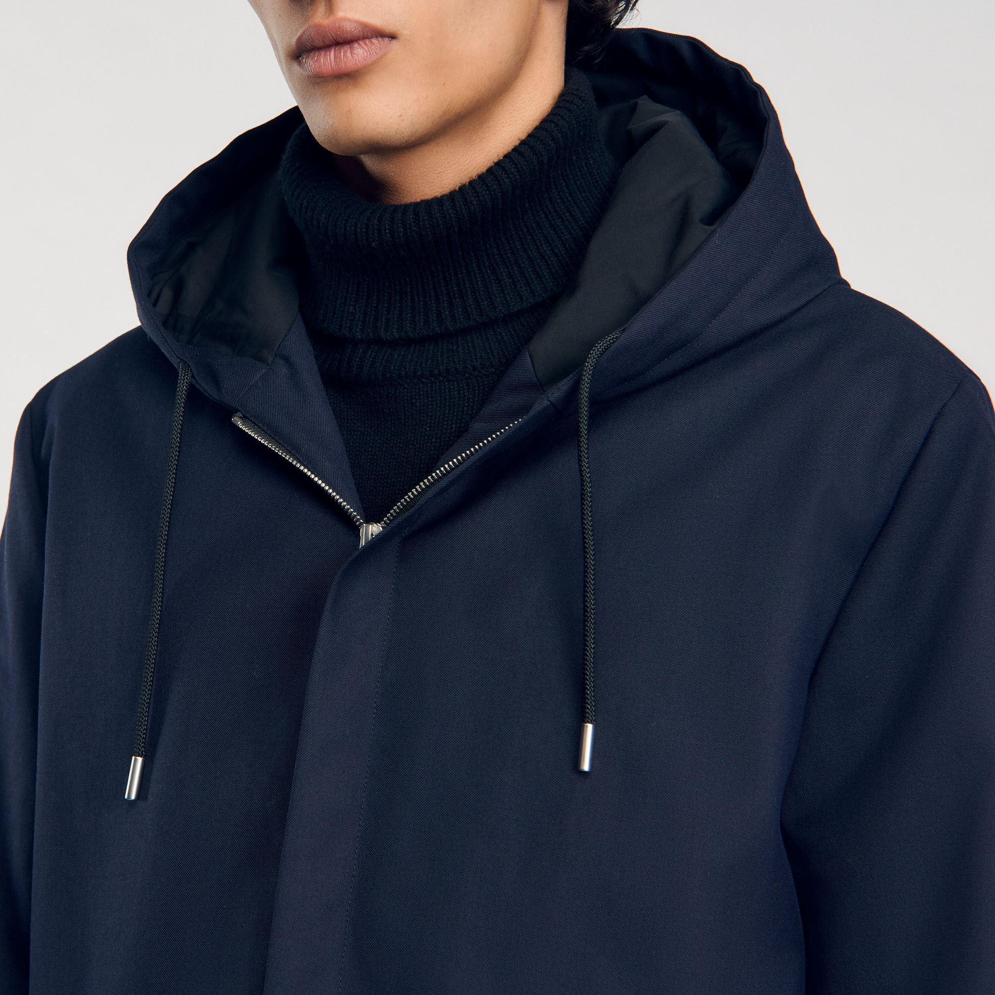 Parka acolchada con capucha - Hombre | Sandro