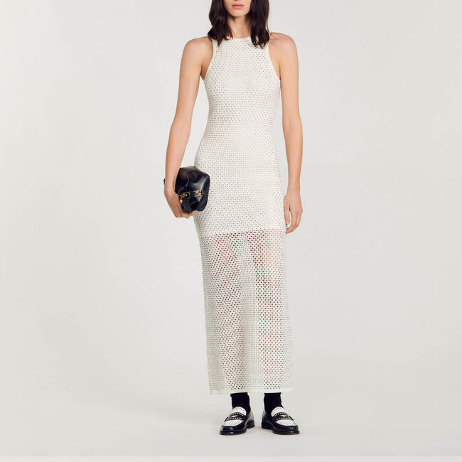 Vestido largo de punto