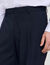 Pantalón ancho de traje de lana