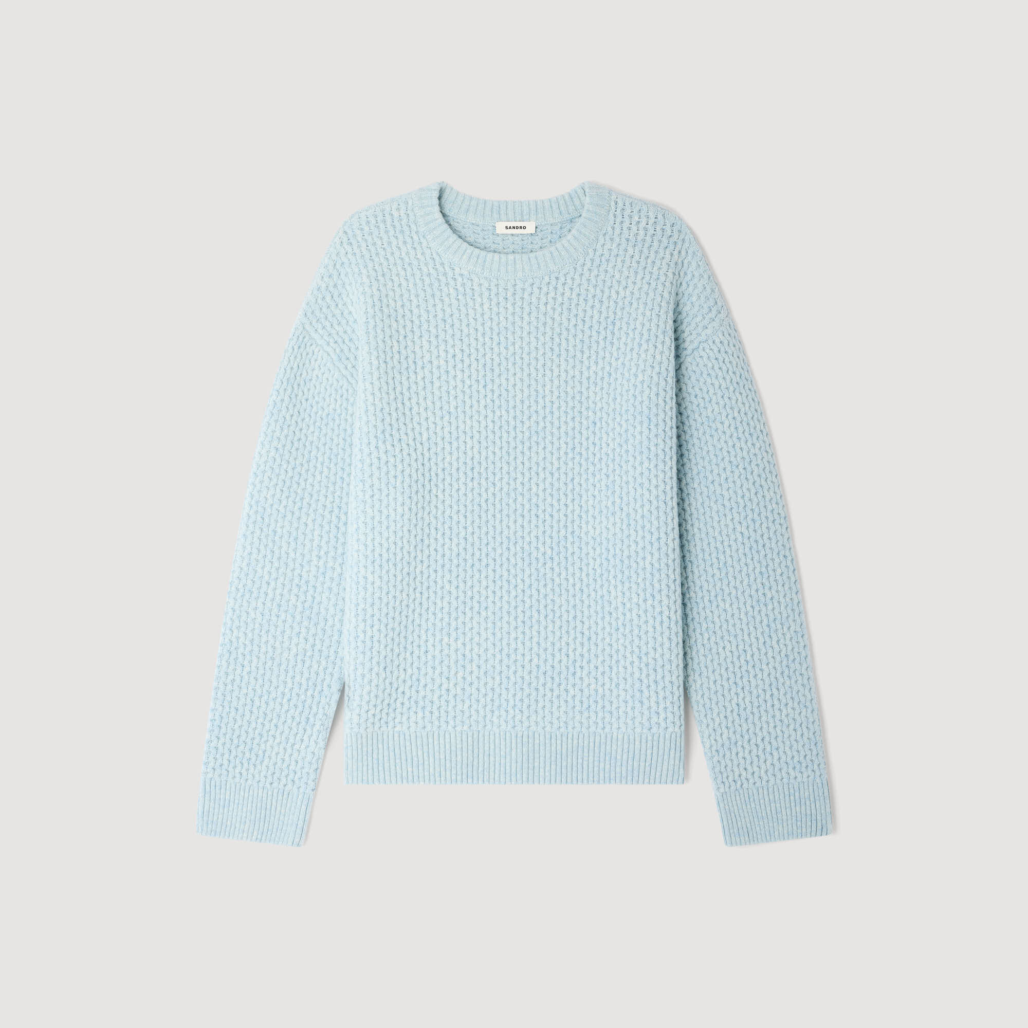 Jersey de lana punto nido de abeja
