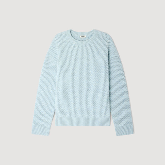 Jersey de lana punto nido de abeja
