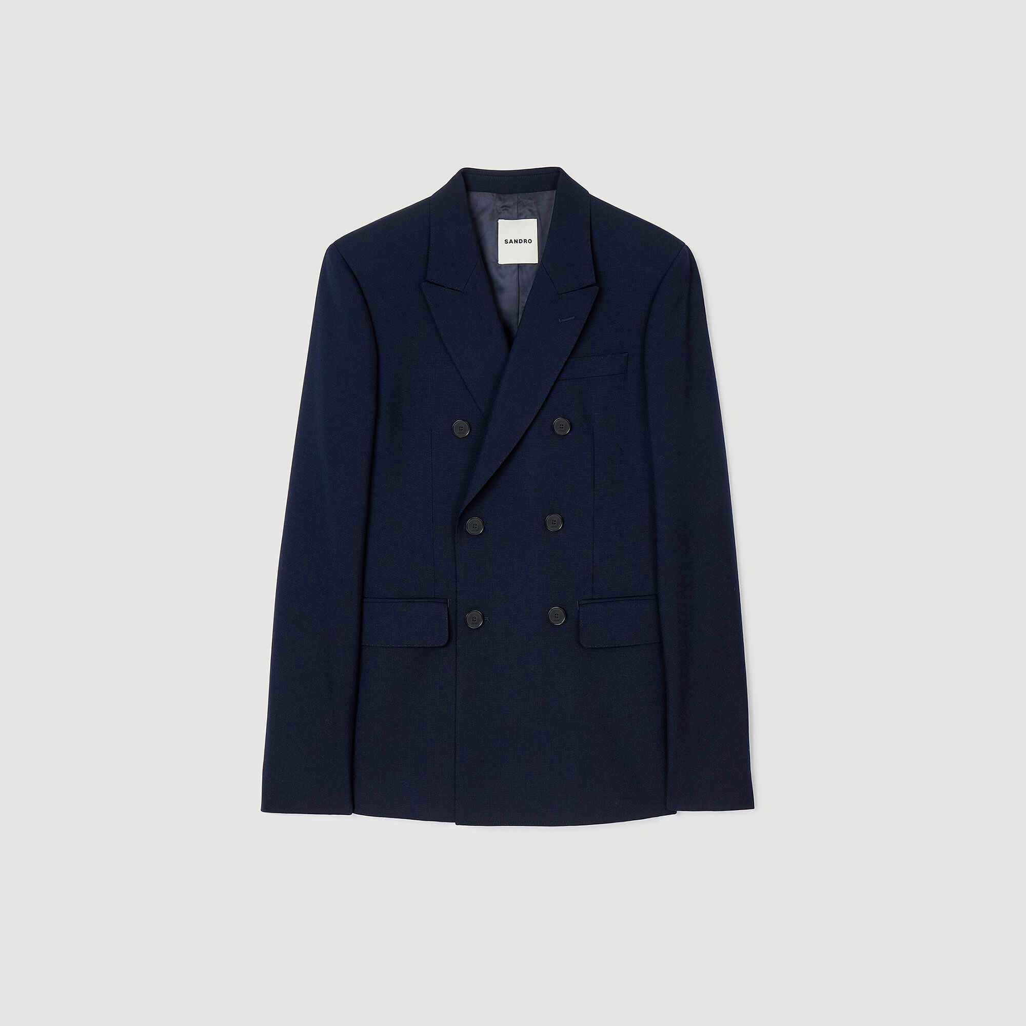 Chaqueta de traje cruzada
