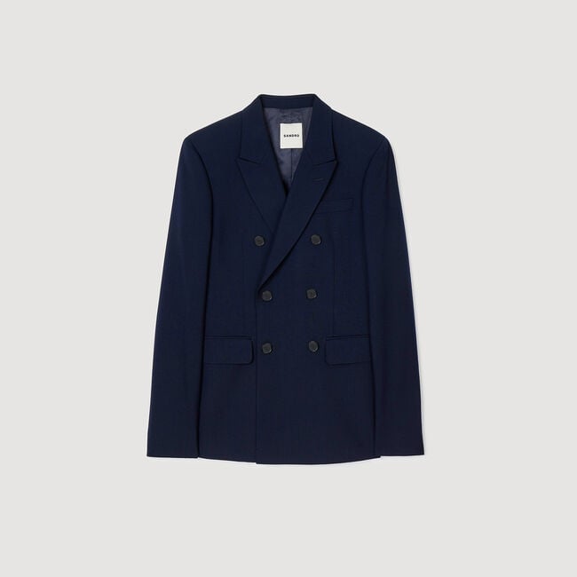 Chaqueta de traje cruzada