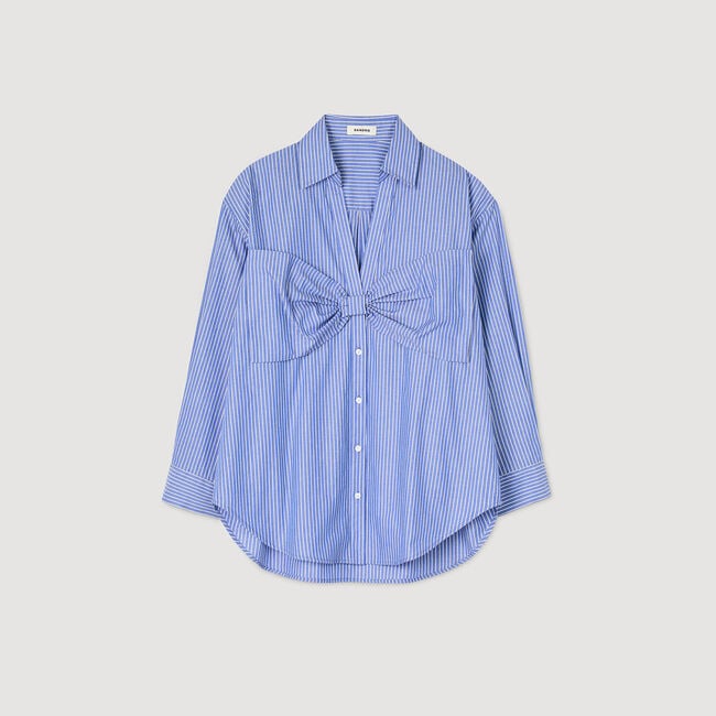 Camisa oversize con lazo