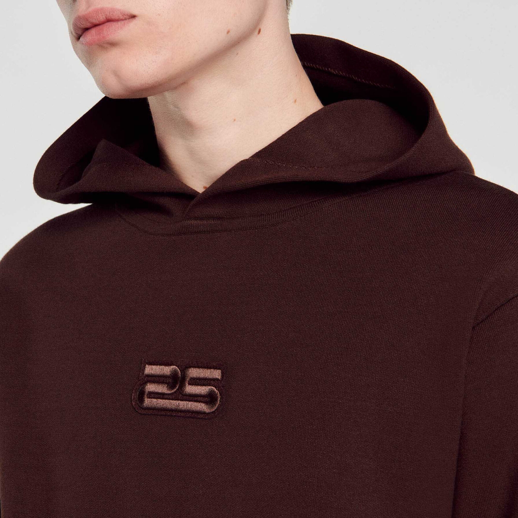 Sudadera de punto con capucha