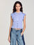 Camiseta fruncida a rayas