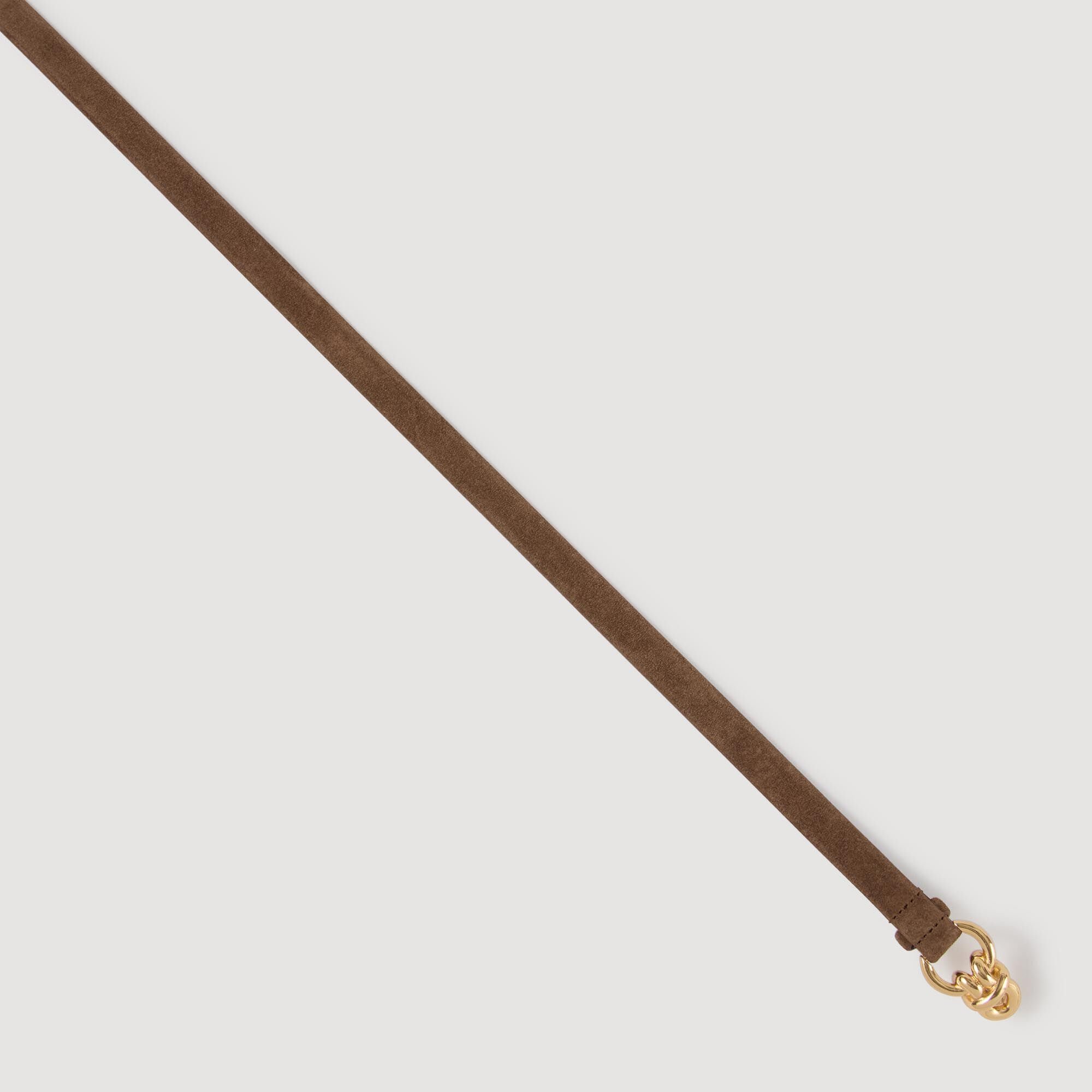 Cinturón de cuero de ante