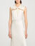 Vestido largo satinado con strass - Mujer | Sandro