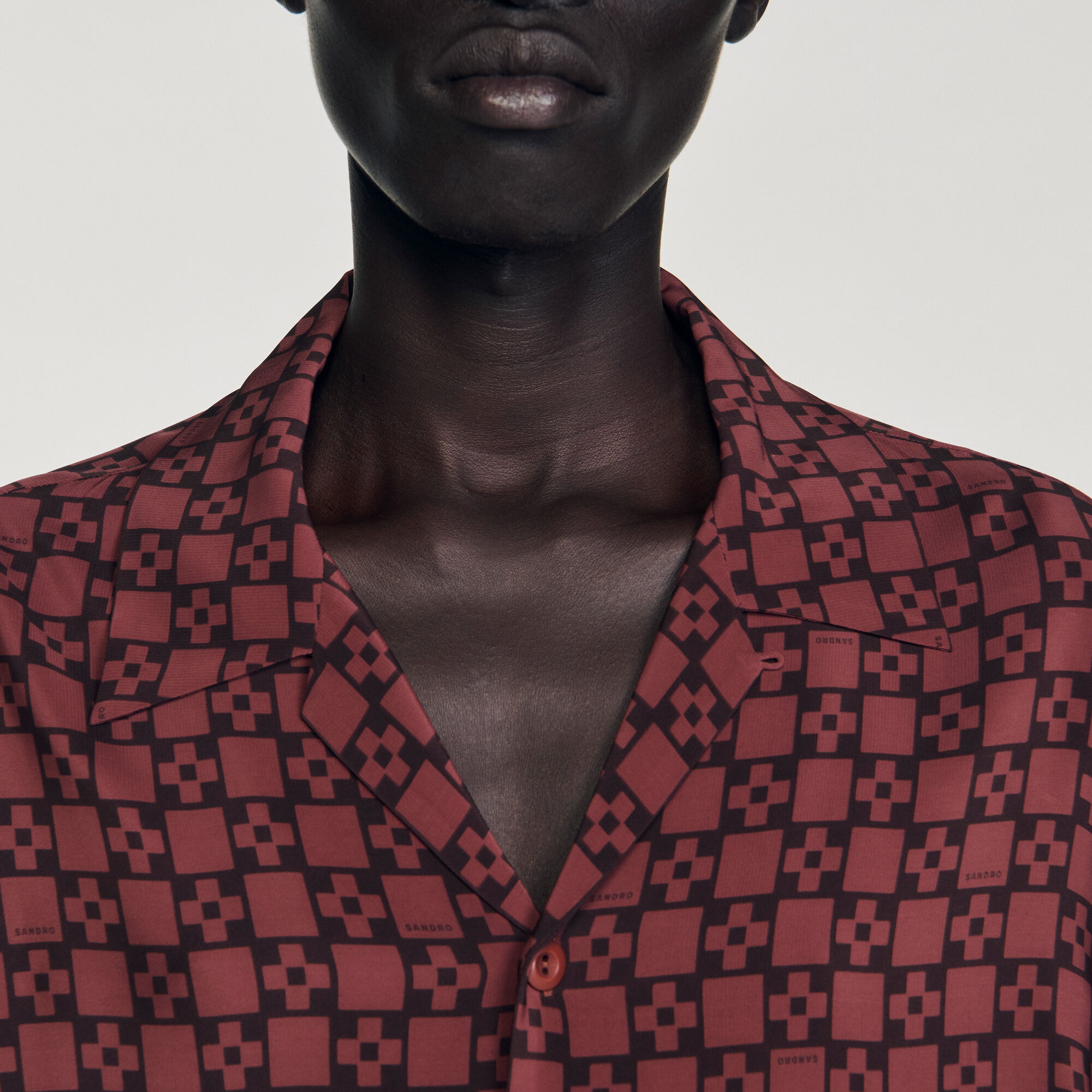 Camisa fluida estampada