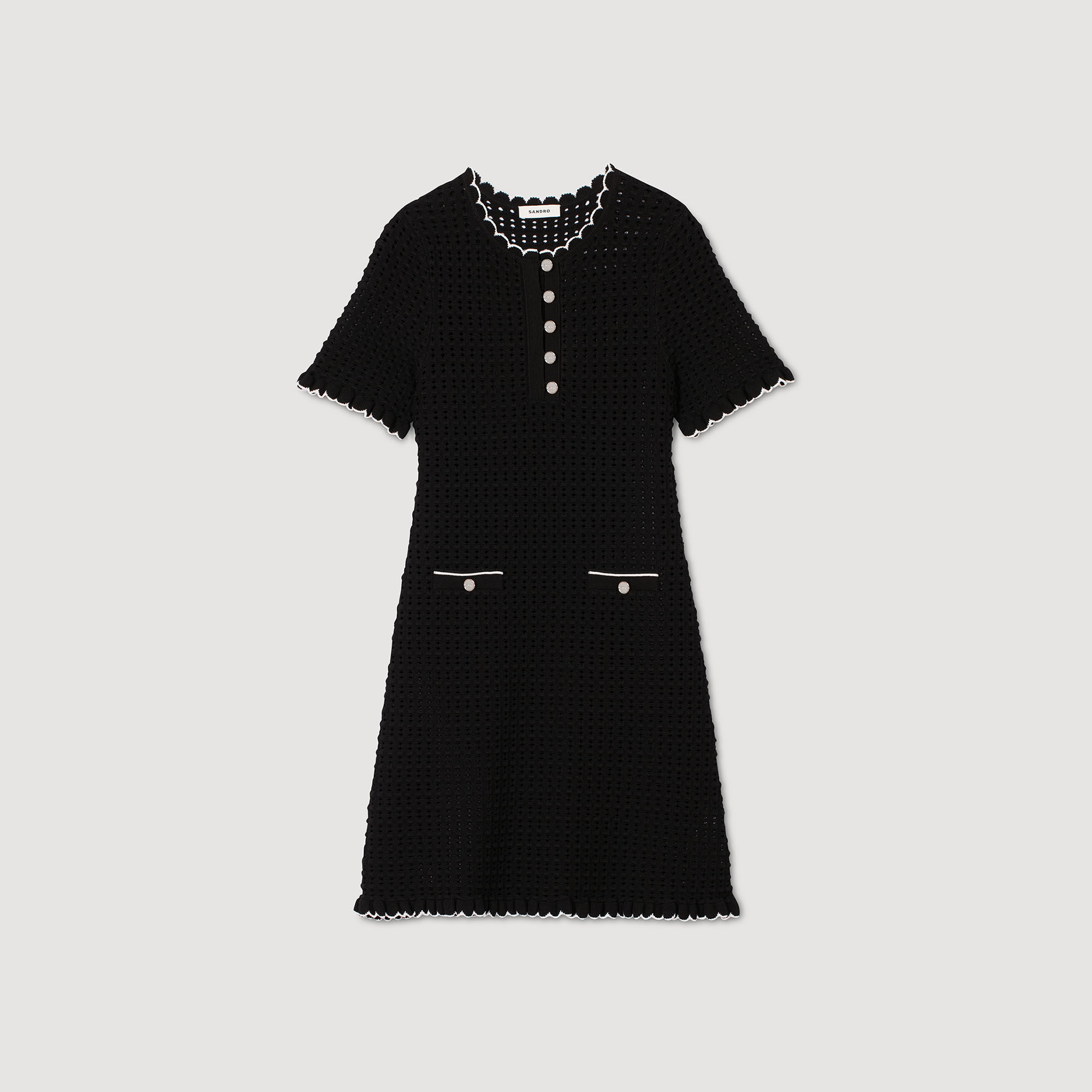 Vestido corto de punto