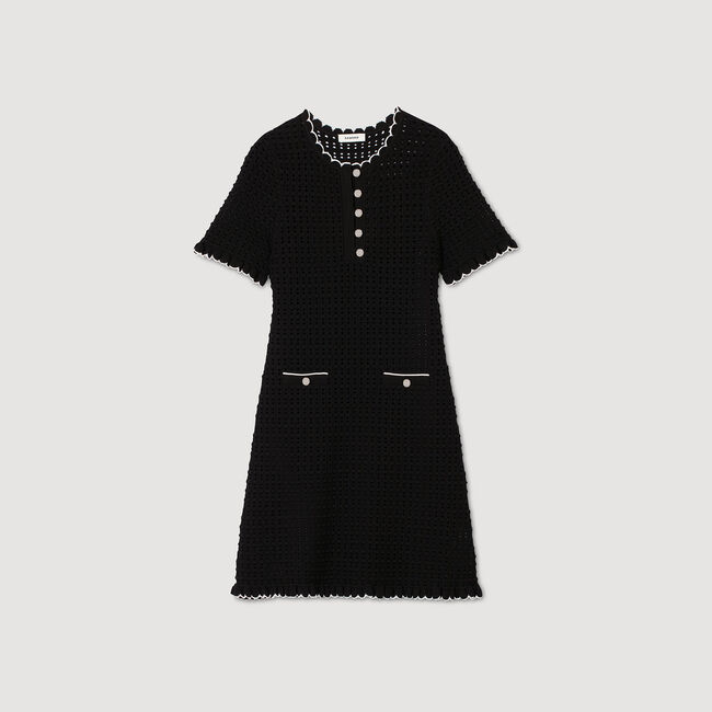Vestido corto de punto
