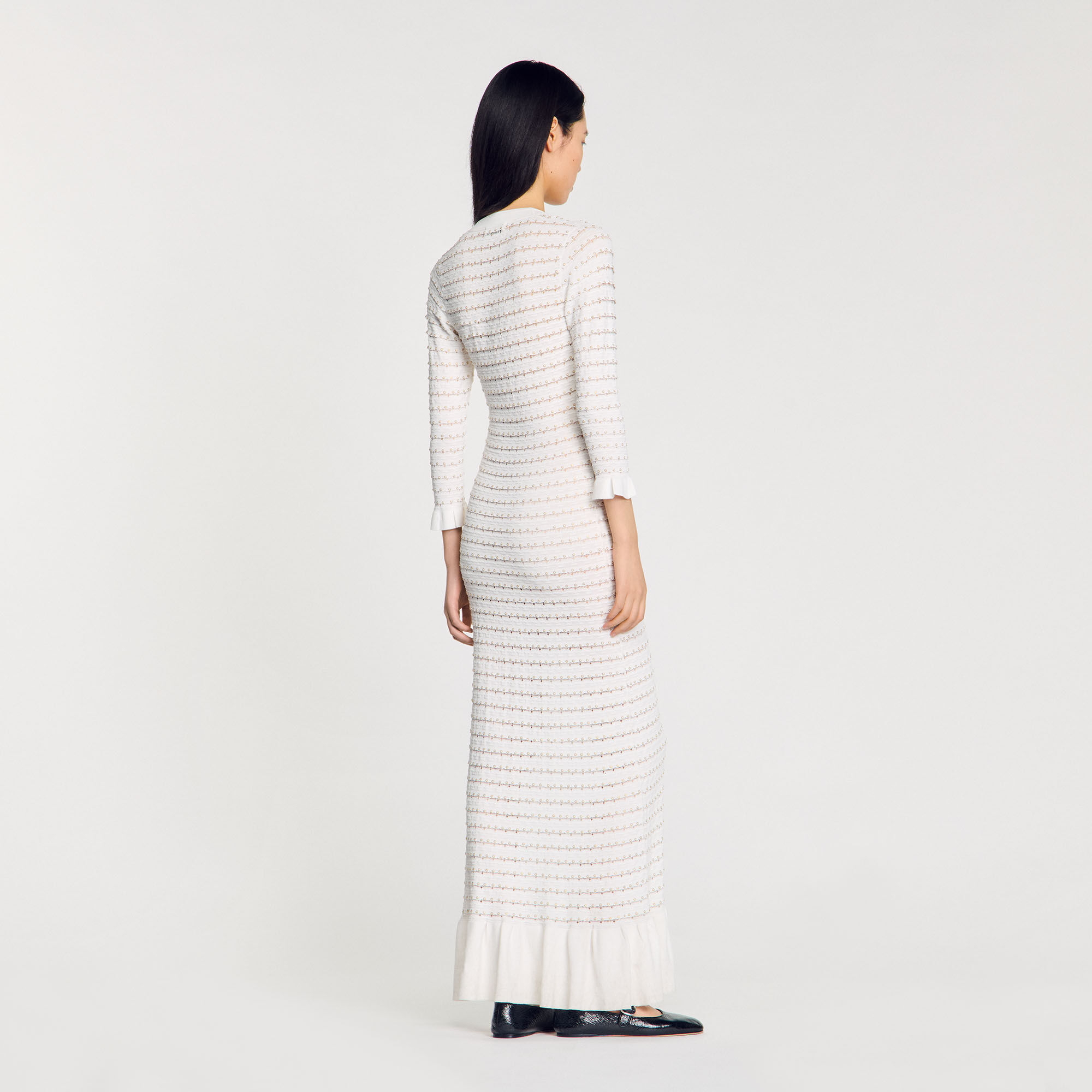Vestido largo con pedrería