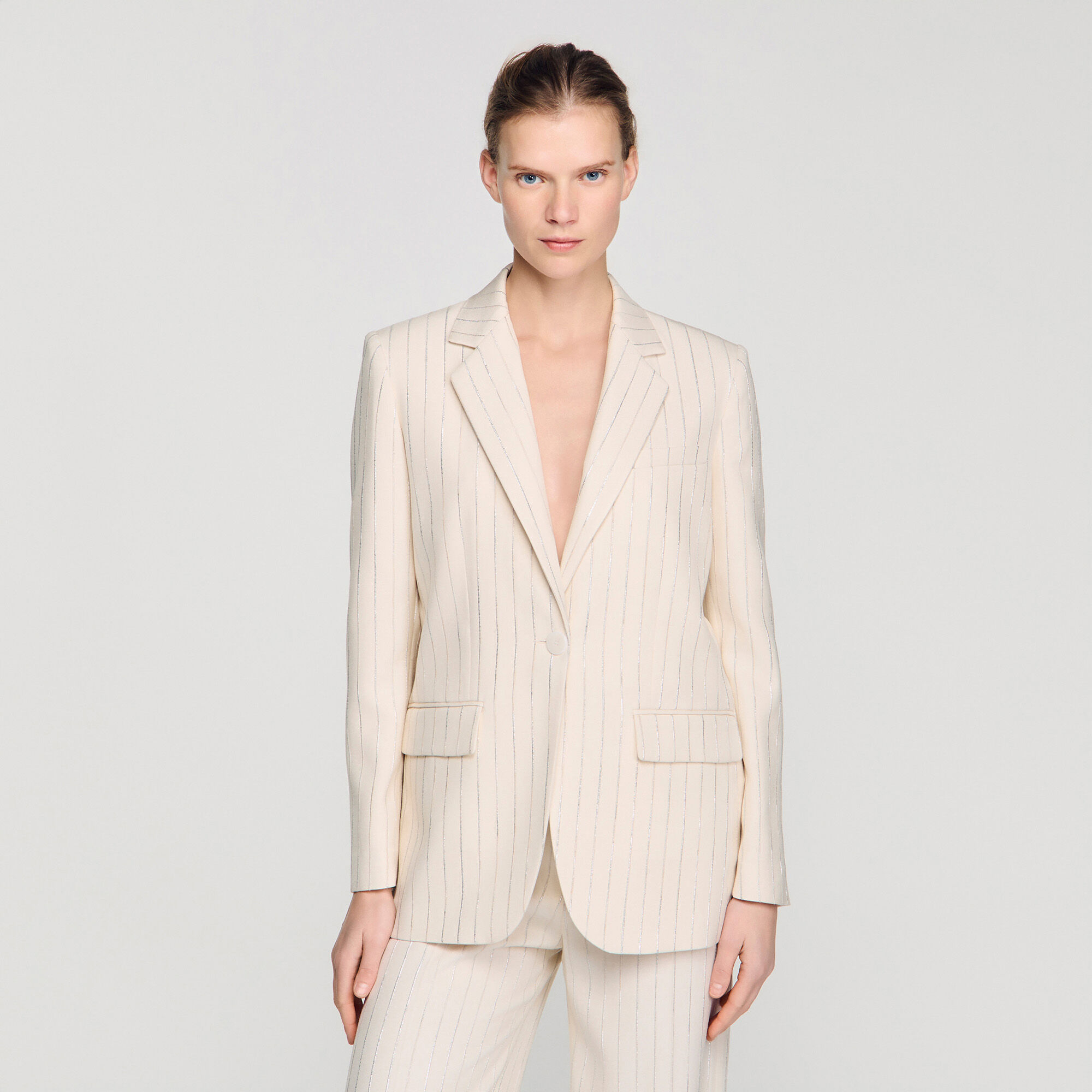 Chaqueta sastre de rayas