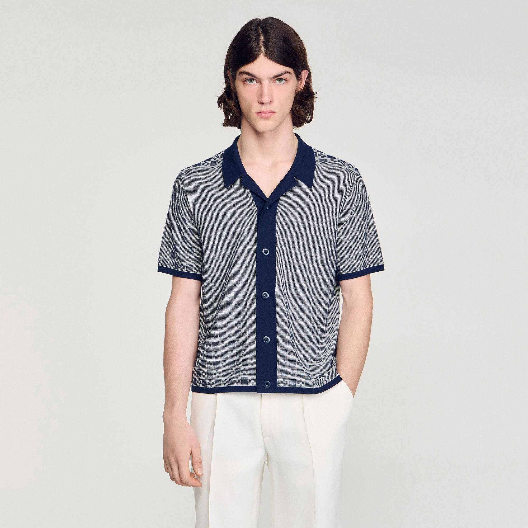 Camisa jacquard Square Cross